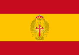 Tiene su cuartel general en el palacio de buenavista de madrid, ubicado en la céntrica plaza de cibeles, frente al banco de españa. Bandera Espana Con Escudo Ejercito De Tierra Banderas Y Soportes