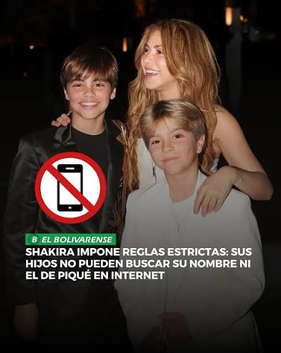 Durante una entrevista en el programa español Al cielo con ella, la  cantante colombiana Shakira reveló cómo maneja el uso de la tecnología en su  hogar, especialmente con sus hijos. La artista