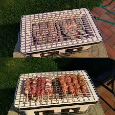 The heating element is located in the center of the griddle for cooking food, while the cooler outer edges of the griddle continue to warm cooked food. Japanese Korean Ceramic Hibachi Bbq Table Grill