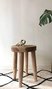Enjoy free shipping on most stuff, even big stuff. Wooden Side Table Solid Teak Organic Wood Stool Side Table Boho Raw Natural Stool Occasional Round Accent Table Hand Carved Australia