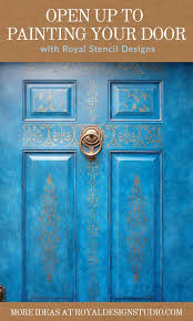 Doors door design home windows and doors front door entrance door design house design design modern door. Paint Your Door With Stencil Designs Diy Home Decorating Ideas Royal Design Studio Stencils