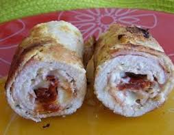Recette Roules De Dinde Farcis Au Bacon Mozzarella Et Tomates Sechees En Video Recette Dinde Farcie Roules De Dinde Dinde