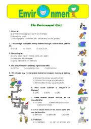 Trivial pursuit questions and answers printable quizzes general knowledge open up the boundary of knowledge. Environment Quiz Esl Worksheet By Ana L S Santos