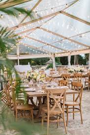 Open Air Wedding Reception Idea With Twinkle Lights And Cross Back Chairs Whimsy Weddings Planning Tent Decorations Open Air Wedding Tent Wedding Reception