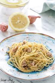 Pasta Tonno E Limone Pasta Al Tonno In Bianco Spaghetti Tonno E Limone Ricette Con Tonno In Scatola Ricette Pasta Al Tonno Cibo Etnico