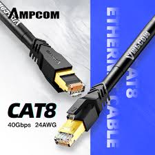 Utp merupakan jenis kabel yang paling umum yang sering digunakan di dalam jaringan lokal (lan). Kabel Ethernet Ampcom S Ftp Cat8 24awg 8 0mm Kabel Patch Berkelajuan Tinggi Kabel Cat 8 Lan 10gbps 25gbps 40gbps