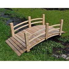4 Ft Garden Bridge With Rails In Cedar Wood Garden In The Woods Garden Bridge Wooden Garden