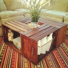Crate Coffee Table Coffee Table Made From Crates Decor Diy Furniture