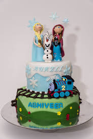 Frozen And Thomas Cake Thomas Cakes Cake Elsa Birthday