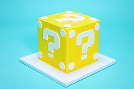 This is a personalized super mario bros cake topper centerpiece everything is hand made and painted this. Mario Question Block Surprise Cake Rosanna Pansino