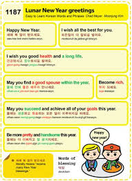 Easy To Learn Korean 1187 Popular Lunar New Year Greetings Korean Words Learning Korean Words Learn Korean