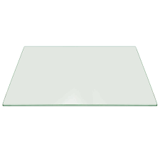 Silver with tempered glass dining table. Rectangle Glass Table Tops Replacement Rectangular Glass Dining Table Top