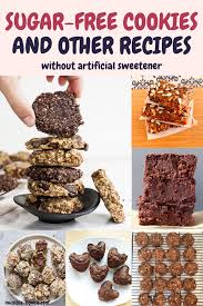 Sugar & sweetener free birthday cake. 10 Sugar Free Desserts Without Artificial Sweeteners So Yummy Dairy Free Recipes Sweet Sugar Free Cookie Recipes Sugar Free Cookies