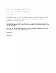 Resignation Letter Format Email Message Resignation Letters 2 Weeks Notice Notification Support Prov Resignation Letters Resignation Letter Format Resignation