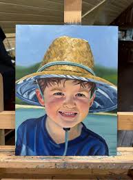 My most recent commmision ☀️. Critique always welcome “Jules in the  Islands”. Oil