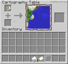 What are the tools used by a cartographer? Increase The Size Of A Map Using A Cartography Table In Minecraft