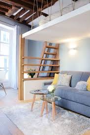 Studio Paris 6 23 M2 Renoves Avec Mezzanine Petit Appartement Amenagement Studio 20m2 Amenagement Studio