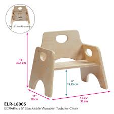 Amazon Com Sillas Infantiles De Madera Apilables Ecr4kids 2 Nbsp Unidades Color Madera Natural 6 Natural Toddler Chair Wooden Chair Kids Furniture Design
