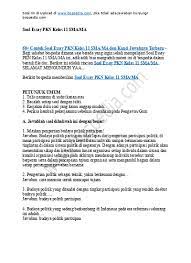 60 Contoh Soal Essay Pkn Kelas 11 Sma Ma Dan Kunci Jawabnya