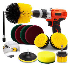 Tile &tub floor scrub brush, rotatable detachable tub scrub brush with long handle, 50 stiff bristle grout brush for cleaning removable tub, bathroom, tile, wall and kitchen. 11 Pieces Drill Brush Attachment Set Bp Pro Scrub Brush Power Scrubber Drill Brush Kit Scouring Pad Cleaning Kit For Bathroom Toilet Grout Floor Tub Shower Tile Auto Sinks Kitchen Walmart Com
