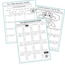 Use the distributive property, combine like terms, use inverse operations, and isolate the variable to find the value of the. Two Step Equations Maze Riddle Color By Number Coloring Page Activity