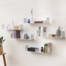 2 U Regale Weiss Teebooks Die Aus Massivem Stahl Hergestellten U Regalboden Werden An Der Wand Beinahe Unsichtbar Und L Shelves Wall Shelves Metal Furniture