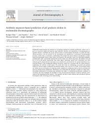 Antibody sequence-based prediction of pH gradient elution in m...