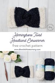 How about the braided tunisian ear warmer?! Herringbone Twist Headband Earwarmer Free Crochet Pattern The Stitchin Mommy