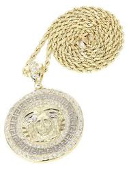 5 out of 5 stars (21) $ 195.71. Versace Chain Necklaces Men S Real Gold Jewelry Frostnyc