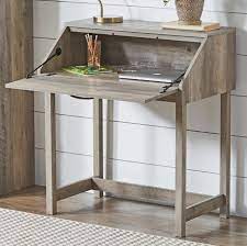 This simple build primarily uses 2×2's, 3/4″ plywood and a few other smaller boards. Better Homes Gardens Modern Farmhouse Secretary Desk Rustic Gray Finish Walmart Com Walmart Com