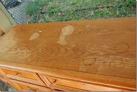 Between Blue And Yellow How To Stain A Dresser Top Restaining Wood Furniture Staining Furniture Stained Dresser