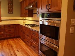 Cherry Cabinets With Orb Hardware Cherry Cabinets Kitchen Kitchen Designs Layout Kitchen Remodel