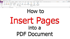 How To Insert Pages Into A Pdf File In Foxit Phantompdf In 2021 Insert Pdf Page