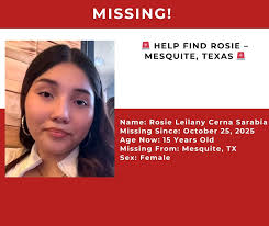Missing Teen Rosie Leilany Cerna Sarabia Needs Your Help in Mesquite, Texas