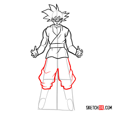 Character_design dragon_ball_series dragon_ball_super dragon_ball_super:_broly isamu_takara naohiro_shintani presumed production_materials settei. How To Draw Goku Black Dragon Ball Anime Sketchok Easy Drawing Guides