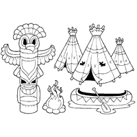 See more ideas about animal coloring pages, animal art, animal drawings. Native American Coloring Pages Surfnetkids