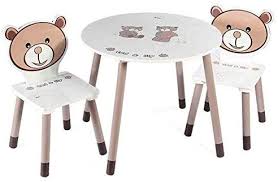 Yuybei Home Kid S Desks Wooden Table And 2 Chairs Play Room Table And Chair Set Activity Kids For Reading Drawi In 2020 Decoration And Furniture Playroom Wooden Tables