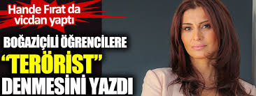 Fırat'ın birbirine yapışan bulaşık makinası deterjanlarını ayırmaya çalışırken patlayan. Hande Firat Da Vicdan Yapti Bogazicili Ogrencilere Terorist Denmesine Boyle Cevap Verdi