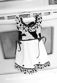 Black And White Dish Towels Pin By Kim Kimmadawn On Love It Handmade Towel Dress Dish Towels Cow Kitchen