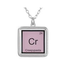 Cr Creepypasta Meme Chemistry Periodic Table Square Pendant Necklace 25 Liked On Polyvore Featuring Creepypasta Creepypasta Funny Creepypasta Characters