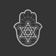 Sacred Geometry Hamsa Art Print By Megan Carty Society6 Hamsa Art Hamsa Tattoo Design Hamsa Hand Tattoo