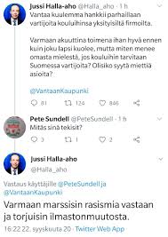 The latest tweets from @halla_aho Taneli Hamalainen En Twitter Halla Aho Vaatii Kyselytunnilla Nopeita Toimia Kiusaamiseen Mutta Ei Tarjoa Mitaan Ratkaisuja Tai Tarjoaa Mutta Nama Eivat Kylla Kovin Hyvin Kiusaamiseen Tehoa Lisaksi Vaite Etta Koulu Palkkaa Vartijoita Viimeaikaisen