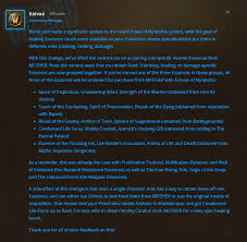 Essences are acquired from a variety of content in battle for azeroth. Aernath 8 3 Account Wide Essences More Flexibility Has Added For Different Specs In A Recent Forum Post Cm Kaivax Has Announced The New Additions To The New Account Wide Essence System Now You