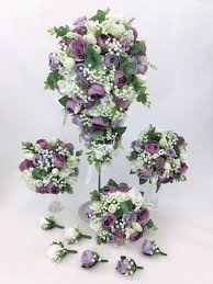The artificial wedding flowers on the market today are high quality, great value and totally realistic in both look and feel. Silk Wedding Bouquet White Roses Cream Lilac Cream Flowers Teardrop Flower Set Flowers Petals Garlands Wedding Supplies