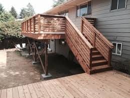 Heavy duty round bars have 2mm thick walls! Horizontal Wood Railing Deck Railing Design Horizontal Deck Railing Deck Railings