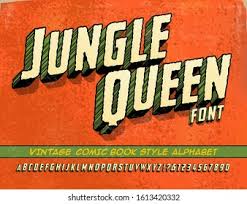 All digital images are provided in png format. Jungle Queen Font This Lettering Alphabet Stock Vector Royalty Free 1613420332