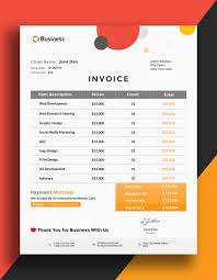 Free Psd Creative Business Invoice Template Invoice Design Invoice Template Invoice Layout
