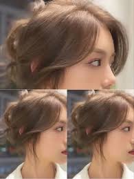 Butterfly haircut with Frenchgloss Milktea Brown