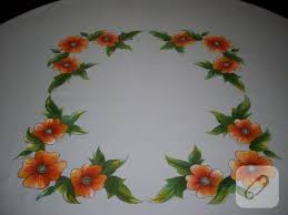 Kumas Boyama Cicekli Masa Ortusu 10marifet Org Kumas Cicek Desenler