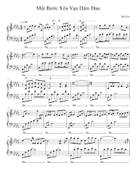 Từ nay ranh giới của hai chúng ta là yêu nhưng không thể nào bước qua ngọn cỏ ven đường thôi mà làm sao với được mây… Má»™t BÆ°á»›c Yeu Váº¡n Dáº·m Ä'au Mr Siro Sheet Music For Piano Solo Musescore Com